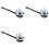 3X Drum Microphone Stand Pressing Ring Microphone Holder with Gooseneck Drum Accessories 2
