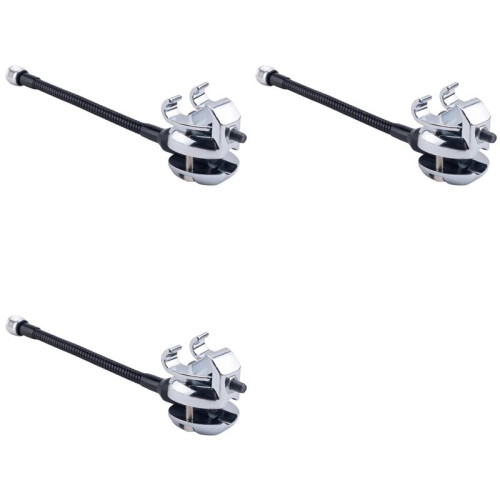 3X Drum Microphone Stand Pressing Ring Microphone Holder with Gooseneck Drum Accessories 1