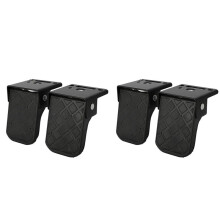 4PCS Folding Truck Bed Step Anti-Slip for Boat Trailer Bumper Pickup Truck Ladder Campers RV