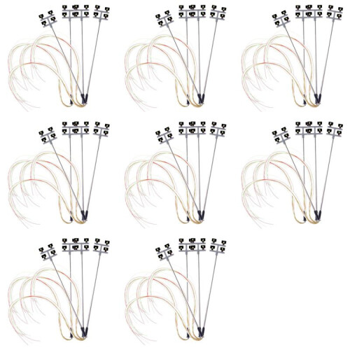32 PCS HO Scale Model Lighting Tower,Tower Lights Model Lights Layout Lamppost for Train/Garden/Playground/Stadium