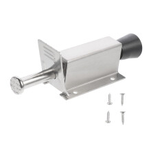 Stainless Steel StepOn Door Stopper with Rubber Tip, Heavy Duty Door Holder for Home and Office