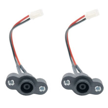 2X Cabo Carregador Elétrico de Scooter Elétrico Porta de Carregamento de Scooter para   ES1 ES2 ES3 ES4