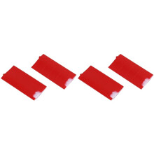 2 Paar RC Spielzeughubschrauber Upgrade C138 Seitenflügelsatz für RC ERA C138 Bell 206 1:33 RC Spielzeughubschrauberteile, Rot