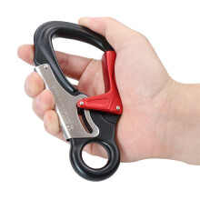 3X 35KN Aviation Aluminum Carabiner Main Lock Outdoor Rock Climbing Carabiner Hanging Hook Buckle,Black