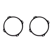 2X Drum Rim Alloy 6inch 4 Hole Drum Rim Snare Hoop Drum Hoop voor 6Inch Snare Drum Percussie Instrument Onderdelen Zwart