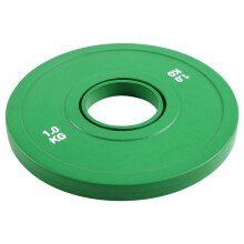 2X Gym Mikro-Typ Hantelscheiben Hantelscheiben Gummi Bruchteil-Hantelscheiben Zusatzöffnung 50,4 mm 1,0 Kg