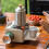 Camping Stove with Adjustable Flame Control, Builtin Ignition, Stainless Steel, Storage Bag 2