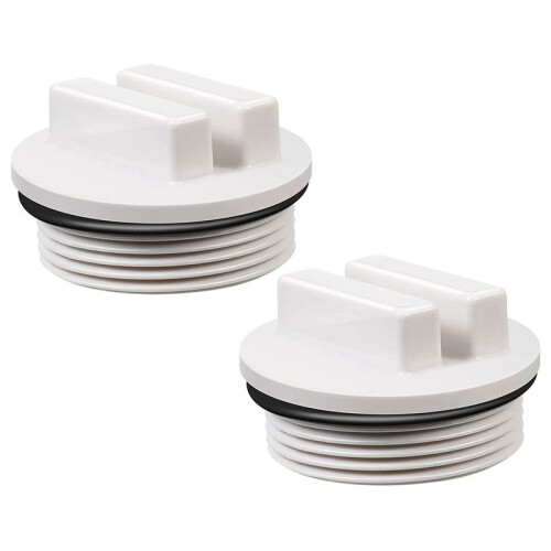 1.5 Inch Pool Plug Threaded Pool Return  Plug Winter Expansion Plug with Ring for Swimming Pool Accessories,4Pcs 2