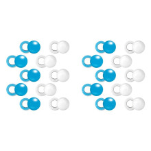 20 Paires D'Aimants pour Dossards Course, Clips Magnétiques pour Dossards Course, Clips pour Dossards , Boucles pour Dossards Course, Attaches