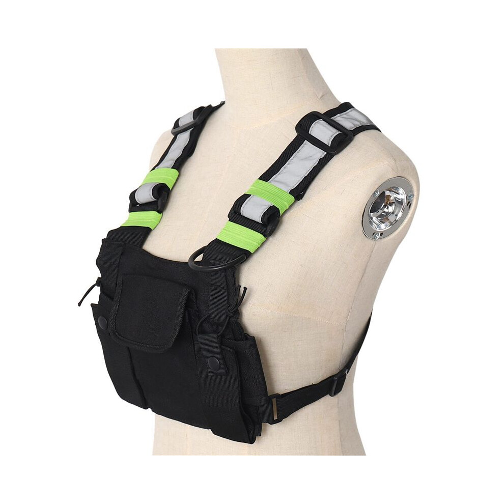 8X Radios Pocket Radio Chest Harness Chest Front Pack Pouch Holster Vest Rig Carry Case For 2 Way Radio Walkie Talkie 4711324460307