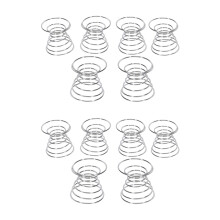 12 Pieces Air Plant Stand Airplant Container Tillandsia Holder Stainless Steel Plant Display Racks Air Pineapple Base