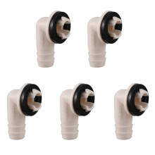 5X Air Conditioner Ac Drain Hose Connector Elbow Fitting for -Split Units and Window Ac Unit 3/5 Inch(15Mm)