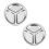 2X Stainless Steel 3 Sections Round Divided Dish Snack Dinner Plate Diameter 24Cm 1