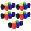 120 Pack Thick Handheld Stage Microphone Windscreen Foam Cover Karaoke DJ (12 Color) 4