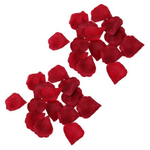 600 Stueck Gewebe Rosen Blumenblatt Blumen Bevorzugungen fuer Hochzeitsfest Dekoration Rot
