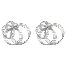 40 Pieces Metal Dream Catcher Rings Hoops Steel Silver Rings for Crafts,Macrame and Other DIY Projects in 5 Sizes