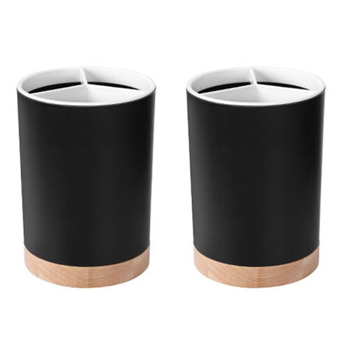 2X Spoon Fork Knife Chopstick Drain Box Tableware Storage Holder Three Compartments Shelf Kitchen Utensil Caddy B