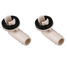 2X Air Conditioner Ac Drain Hose Connector Elbow Fitting for -Split Units and Window Ac Unit 3/5 Inch(15Mm)