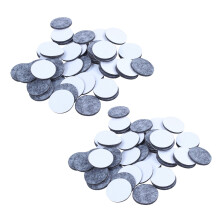 100Pcs Round Shaped Table Chair Furniture Leg Mat Pad Gray