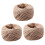 3X 100 Meter - Natural Textured Hessian Jute Twine String 1mm 1