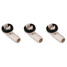 3X Air Conditioner Ac Drain Hose Connector Elbow Fitting for -Split Units and Window Ac Unit 3/5 Inch(15Mm)