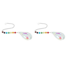 2X Sun Catcher Feng Shui Crystals Window Large Ab Drop Prism Home Decoration