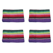 4X Mexican Tablecloth for Mexican Party Wedding Decorations, Mexican Saltillo Serape Blanket Bed Blanket Table Cover