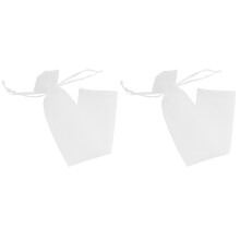 100 Pcs Weiss Kordelzug Organza Falten Hand Ventilator Beutel Party Hochzeit Favor Geschenk Taschen