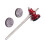 2X Verstelbare Basdrumpedaalklopper van Aluminiumlegering, Percussie-Instrumentaccessoires 3