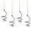 24X Air Pineapple Hook Hanging Flower Stand Pots Display Hanger Holder Iron 3