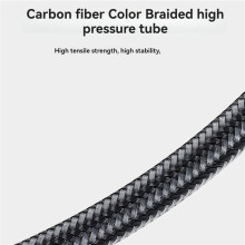 3X Tuyau de Régulateur Haute Pression de Plongée Professionnel Tissé Flexible Sûr Tuyau Haute Pression de Plongée Sous-Marine 65 cm