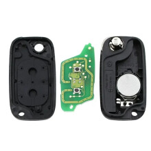 Car 2 Buttons Folding Flip Remote Key 433MHZ ID46 PCF7961 Chip for Clio Twingo Kangoo Master Modus
