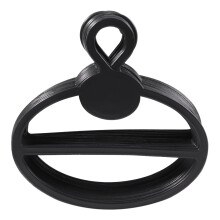 40X Écharpe Châle Tie Holder Organisateur Ovale En Plastique Cintres Stockage Cintres Noir
