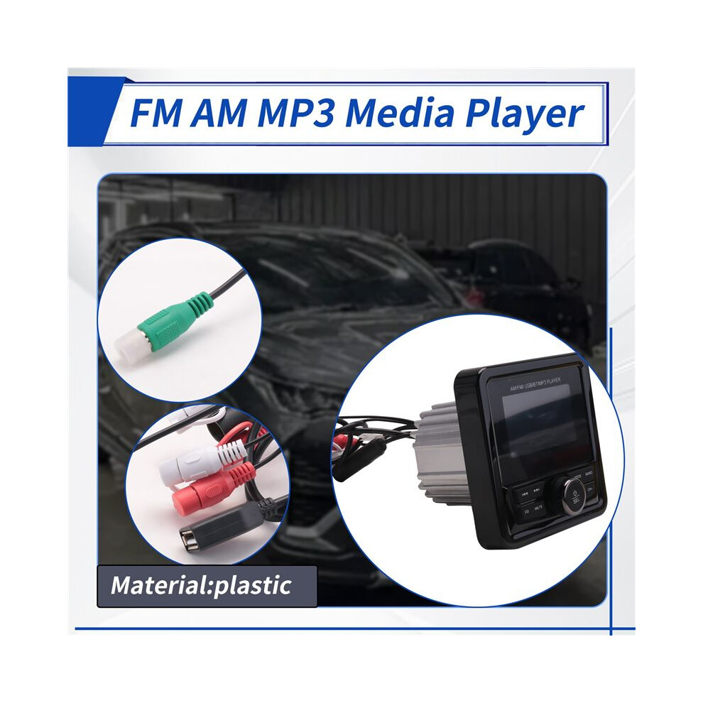 Marine Radio Fm Am Mp3 Media Player Boat Stereo Waterproof Usb Aux Receiver For Utv Atv Spa Rzr 4762775711173