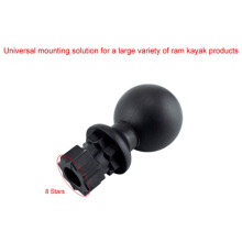 2X Kayak Universal Mount Base Track Mounting Base for Ram Fishing Rod Holder Tube Kayak Accessories