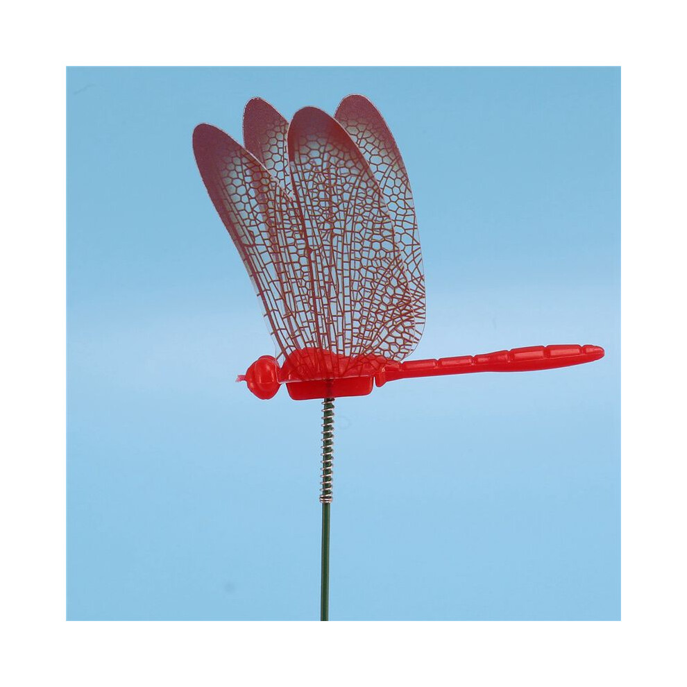 Semoic 80 Pieces Garden Butterflies Stakes And 16 Pieces Dragonflies Stakes Ornaments For Yard Patio Party, Totally 96 Pieces