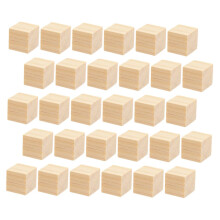 Wooden Building Blocks Mini Wooden Cube Set for Kids Preschool Kindergarten Learning Educational Durable Solid Wood