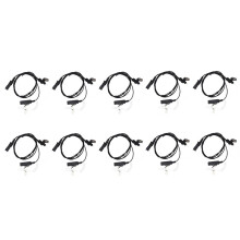 10X Talkie-Walkie Air Tube Acoustique PPT Casque écouteur pour Xir P6600 P6620 XPR3300 XPR3500 MTP3250