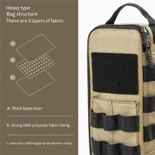 Heavy Duty Small Tool Bag Pouch Portable Utility Organizer Case Perfect for EDC, Motorcycle, Road Bike, Electricians