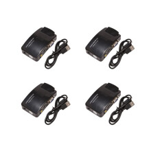 4X AV to VGA Adapter RCA VGA Converter PC RCA Composite S-Video AV Input to PC VGA LCD Output Converter Box