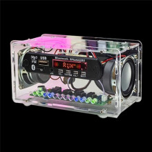 DIY Speaker Kit with FM Radio DIY Soldering Project Practice Solder Assembly DIY Electronic Kit 2x3W Speaker B
