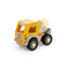 BigJigs puukärrybetoni-auto - kestävä FSC-puukuusi