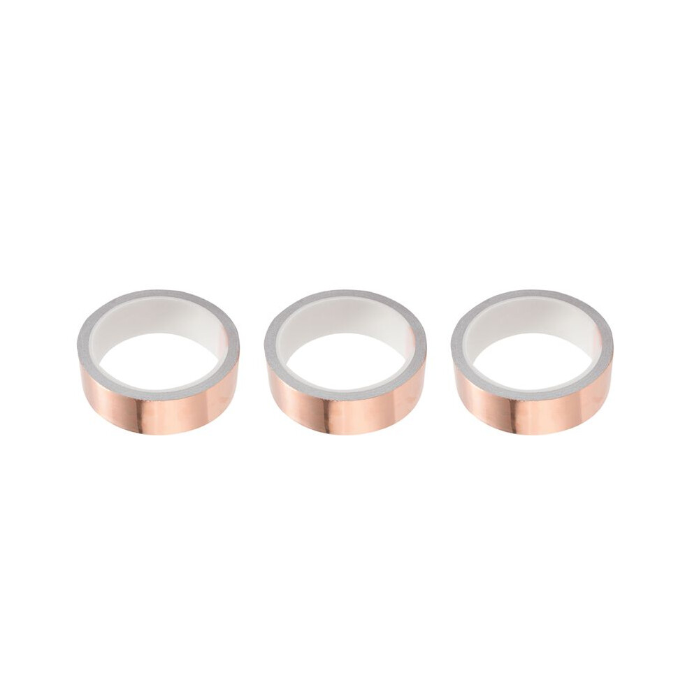 3Pcs 30Mm X10m Copper Foil Tape Adhesive Emi Shielding Guitar Slug Snail Barrier Tool 6032586307123