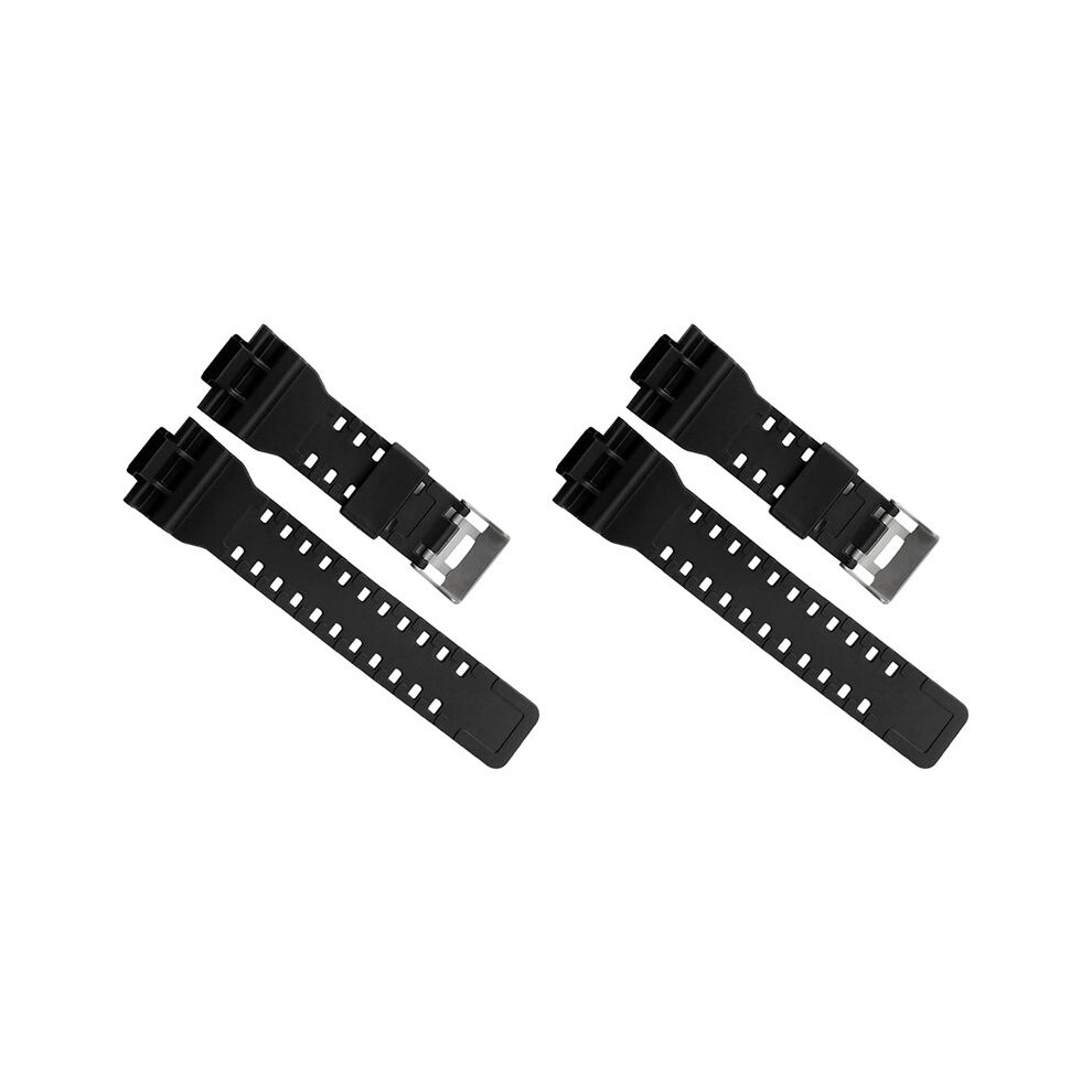 2X Natural Resin Replacement Watch Band Strap For Gd120/Ga-100/Ga-110/Ga-100C(Black) Black 6032617244137