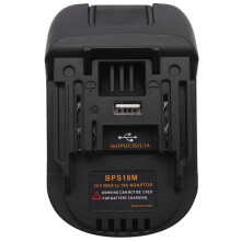 2X Bps18M Adaptateur de Batterie pour Noir et Decker 20V Lithium pour  Cable 20V Batterie AU Lithium pour  Bl1830 Bl1840 Batterie 18V