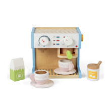 Conjunto de máquina de café em madeira - BIGJIGS - Verde - Plástico - Resina - A partir de 3 anos
