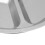 2X Stainless Steel 3 Sections Round Divided Dish Snack Dinner Plate Diameter 24Cm 7