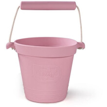 Balde de silicone - BIGJIGS - Rosa Blush - Leve - Durável - Ideal para praia e jardim