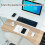 Clamp On Keyboard Tray with Foldable Desk Extender, Punch and SpaceSaving Ergonomic Design 3
