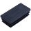 Plastic Rectangle Blanking End Tube Caps Inserts 25x50mm 90pcs Black 3